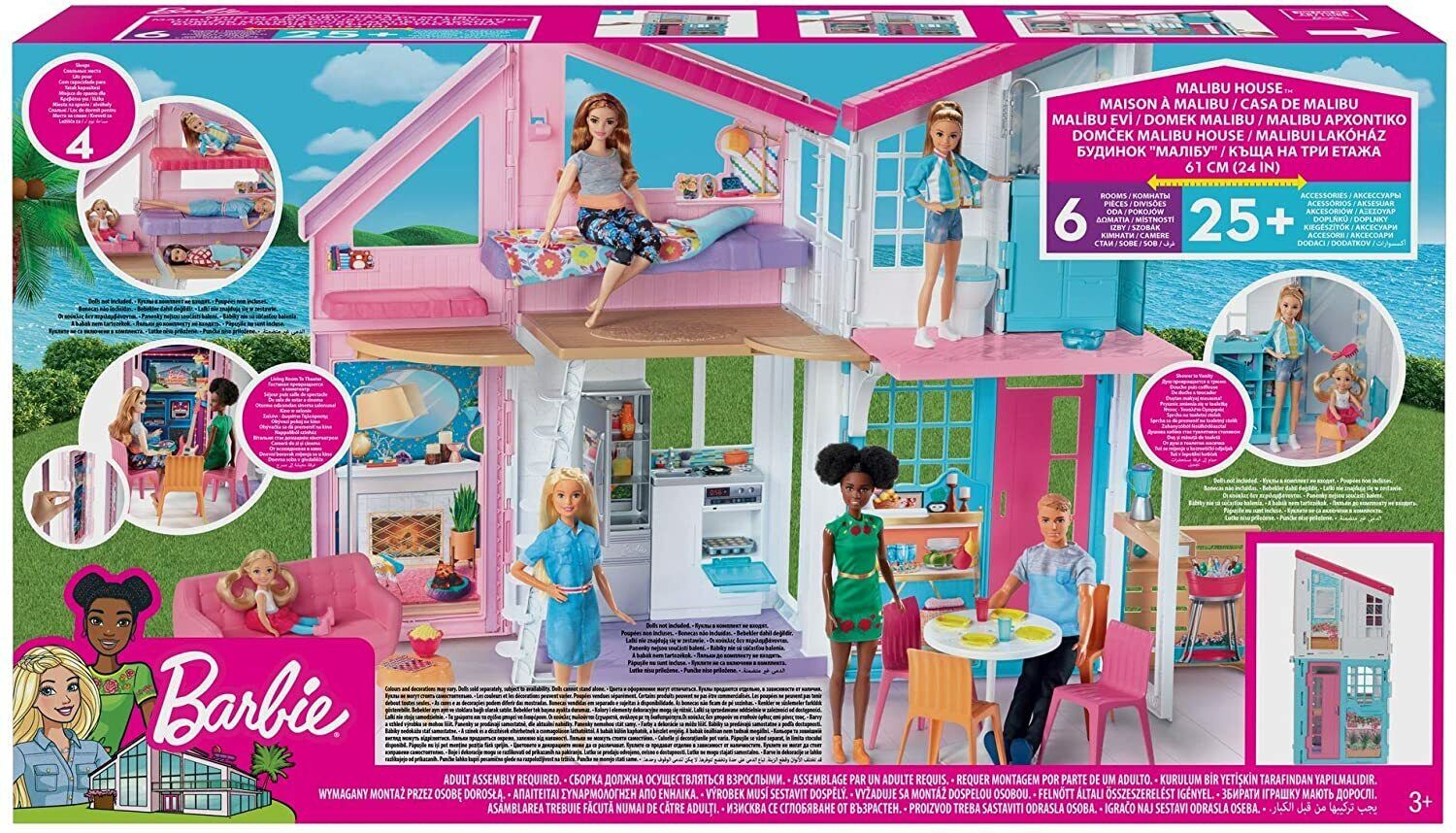 barbie casa malibù FXG57 mattel malibu house maison haus domek playset villa toy