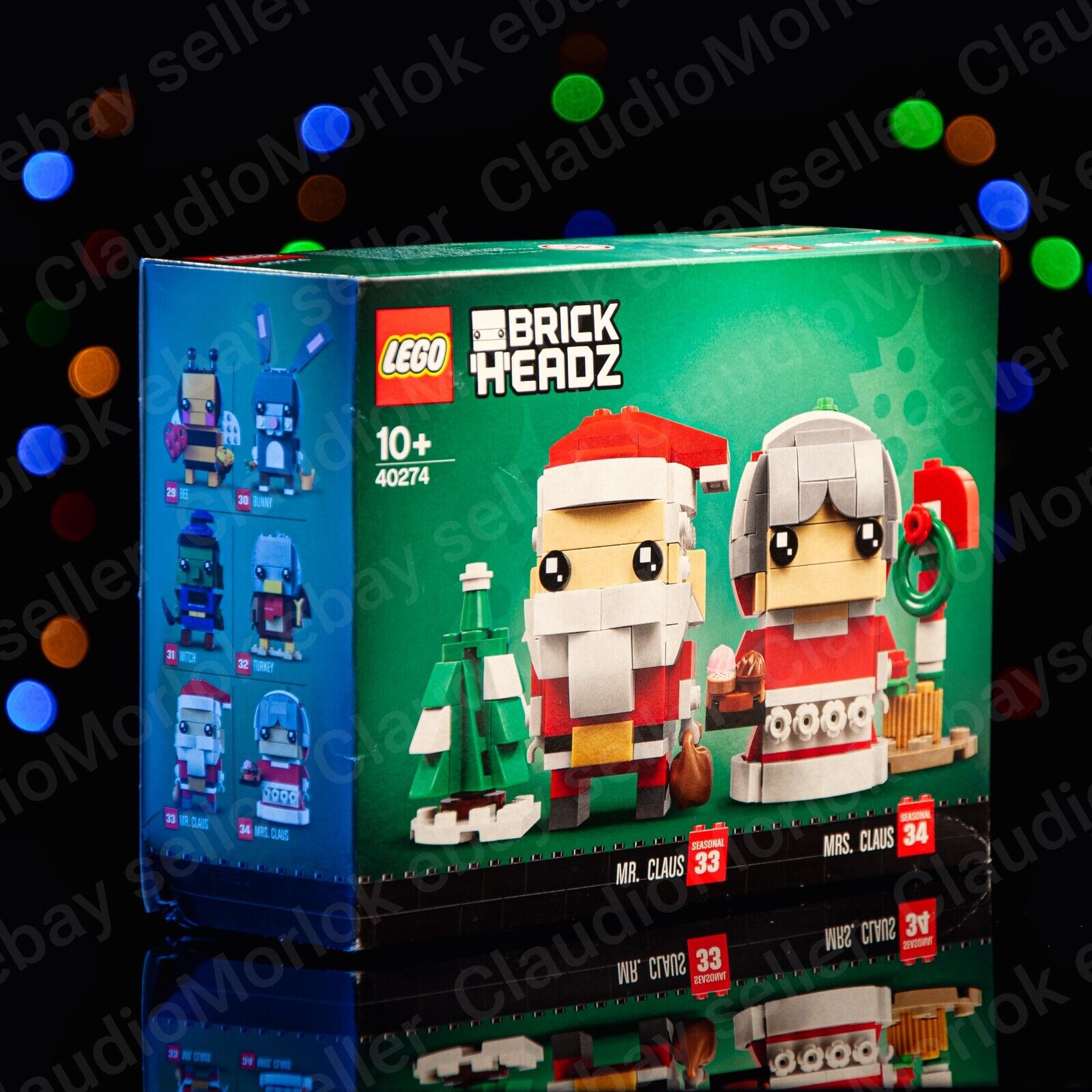 ⭐ LEGO 40274 Mr. and Mrs. Claus BrickHeadz Babbo Natale Christmas VEDI FOTO