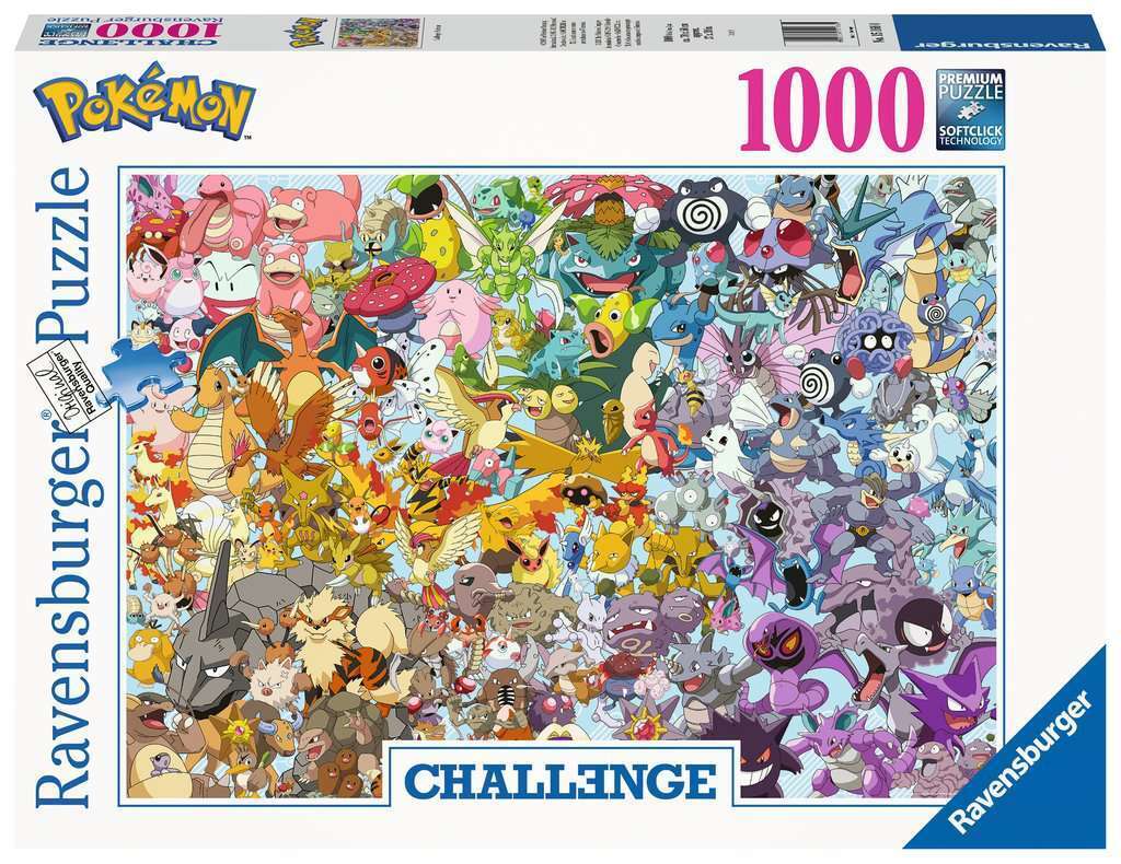 RAVENSBURGER - Puzzle da 1000 pezzi POKEMON Challenge -  - RAV151660