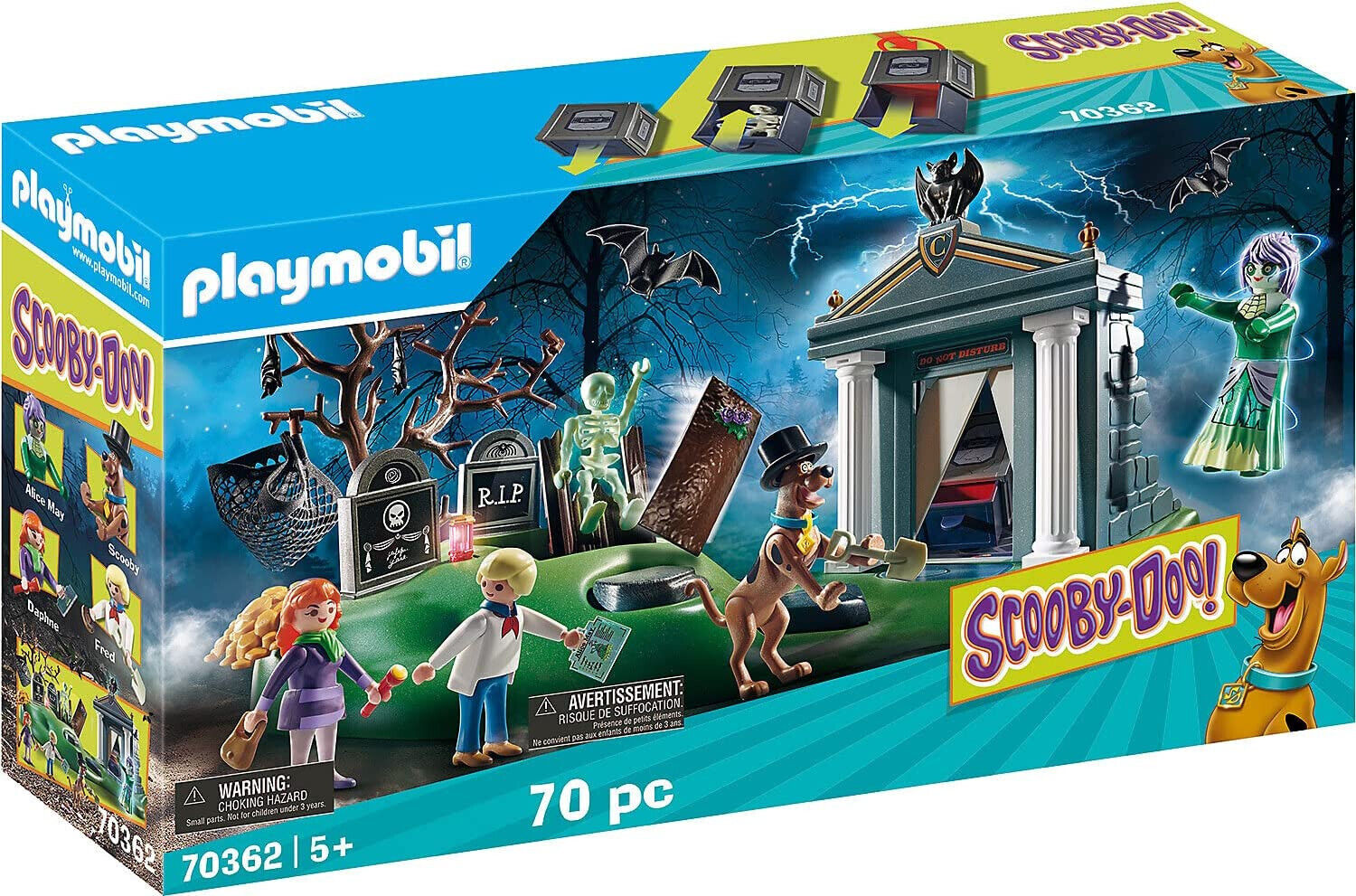 Originale PLAYMOBIL® Scooby-Doo 70362 Avventura Nel Cimitero