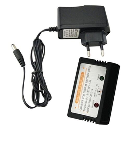 Caricabatterie LiPo 7.4V per droni Syma S033, X8C, X8G - Compatto e sicuro