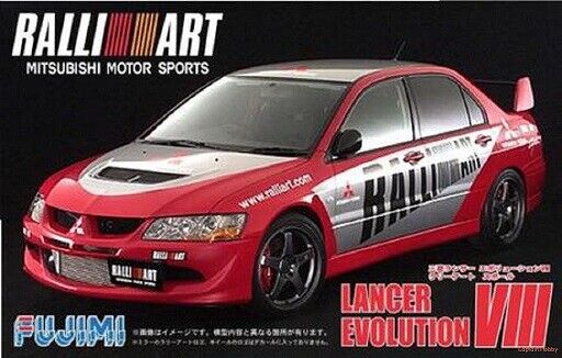 Mitsubishi Lancer Evolution 8 Ralliart 1:24 Plastic Model Kit FUJIMI