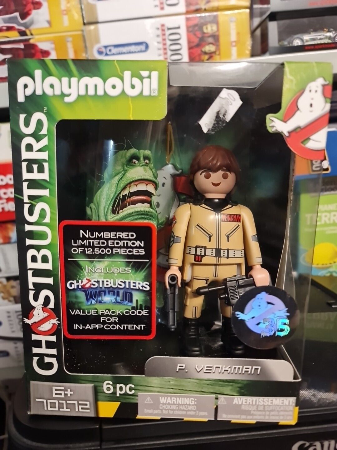 (TG. 15 cm) Playmobil Ghostbusters 70172 Personaggio P. Venkman da Collezione