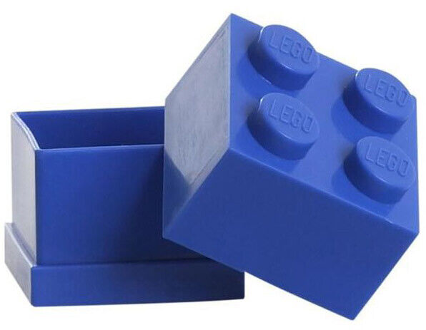 Contenitore LEGO Mini Box 4 Blu ROOM COPENHAGEN