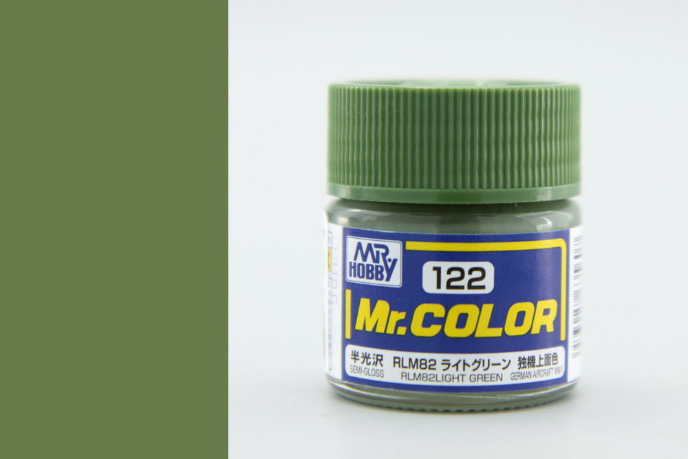 Mr.Color C122 Rlm82 L. Green (Semi Gloss) 10ml Cellulose Paint New