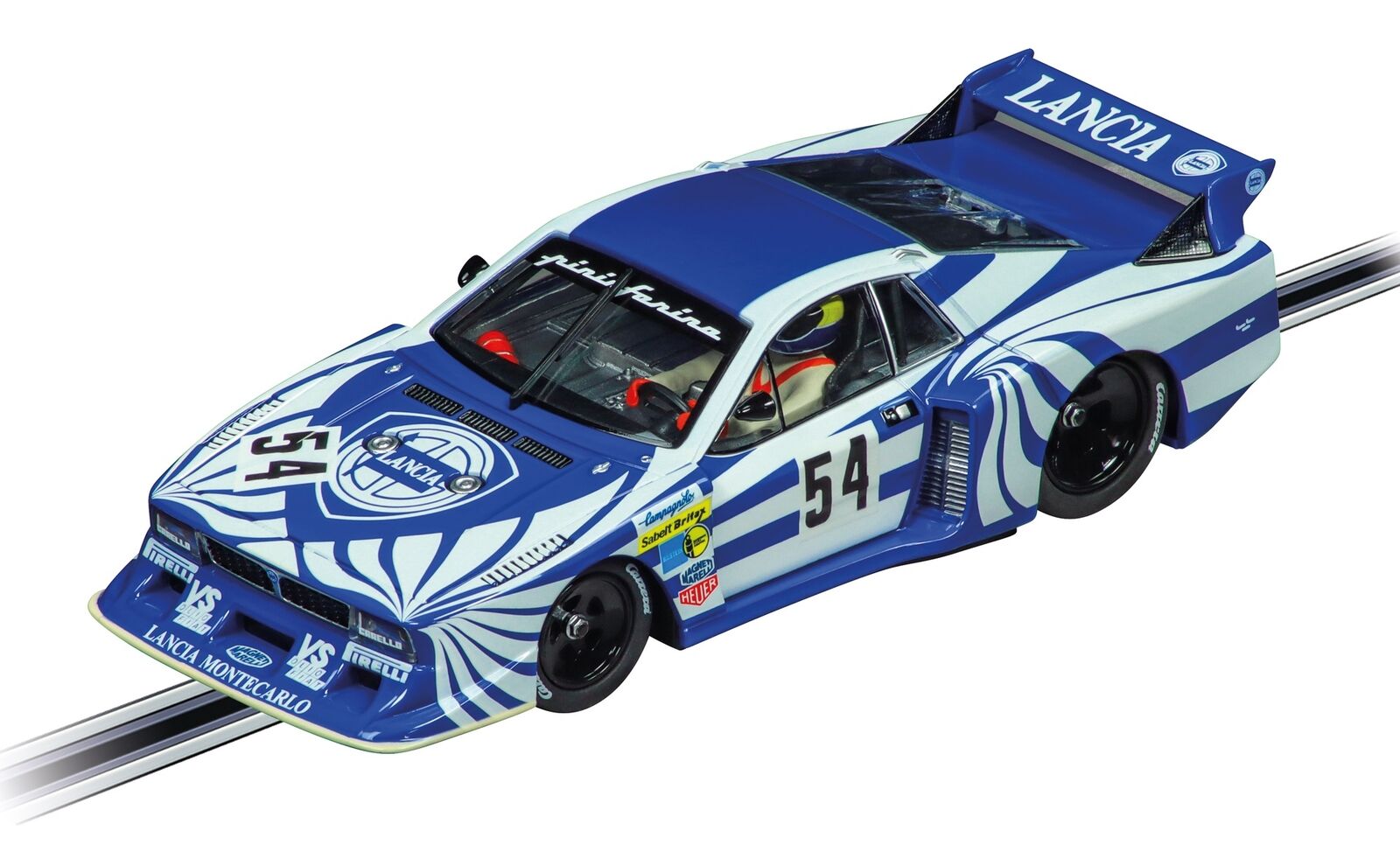 Lancia Beta Montecarlo Turbo No.54 6h Silverstone 1980 Slot Car Model CARRERA