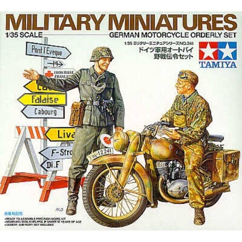 Tedesco Moto Orderly Set Personaggio Miniatura