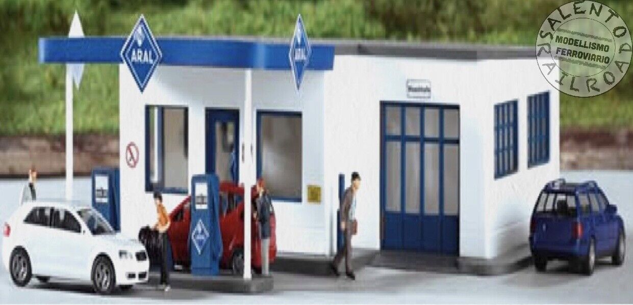 PIKO 61827 distributore di carburante "ARAL" e officina 1:87
