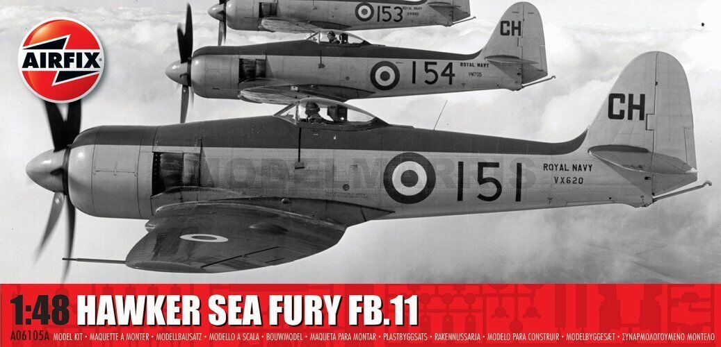 AIRFIX A06105A 1/48 Hawker Sea Fury FB.II