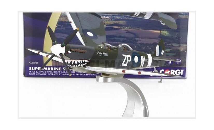 CORGI AA29201 SUPERMARINE - SPITFIRE T.9 MILITARY AIRPLANE GREY NURSE 1945 - CAM