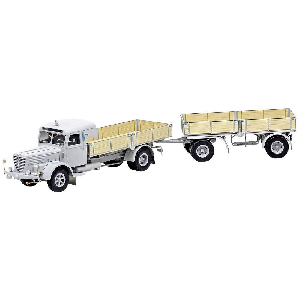 Camion in kit da costruire Revell 07580 Büssing 8000 S 13 mit Trailer 1:24