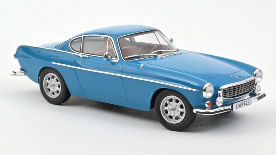 MODELLINO AUTO EPOCA STATICO NOREV VOLVO 1800S 1969 BLU MODELLISMO SCALA 1:18