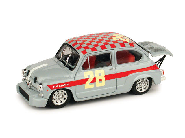 Fiat Abarth 1000 Berlina 4ore di Monza 1966  1/43 R369B Brumm Made in Italy