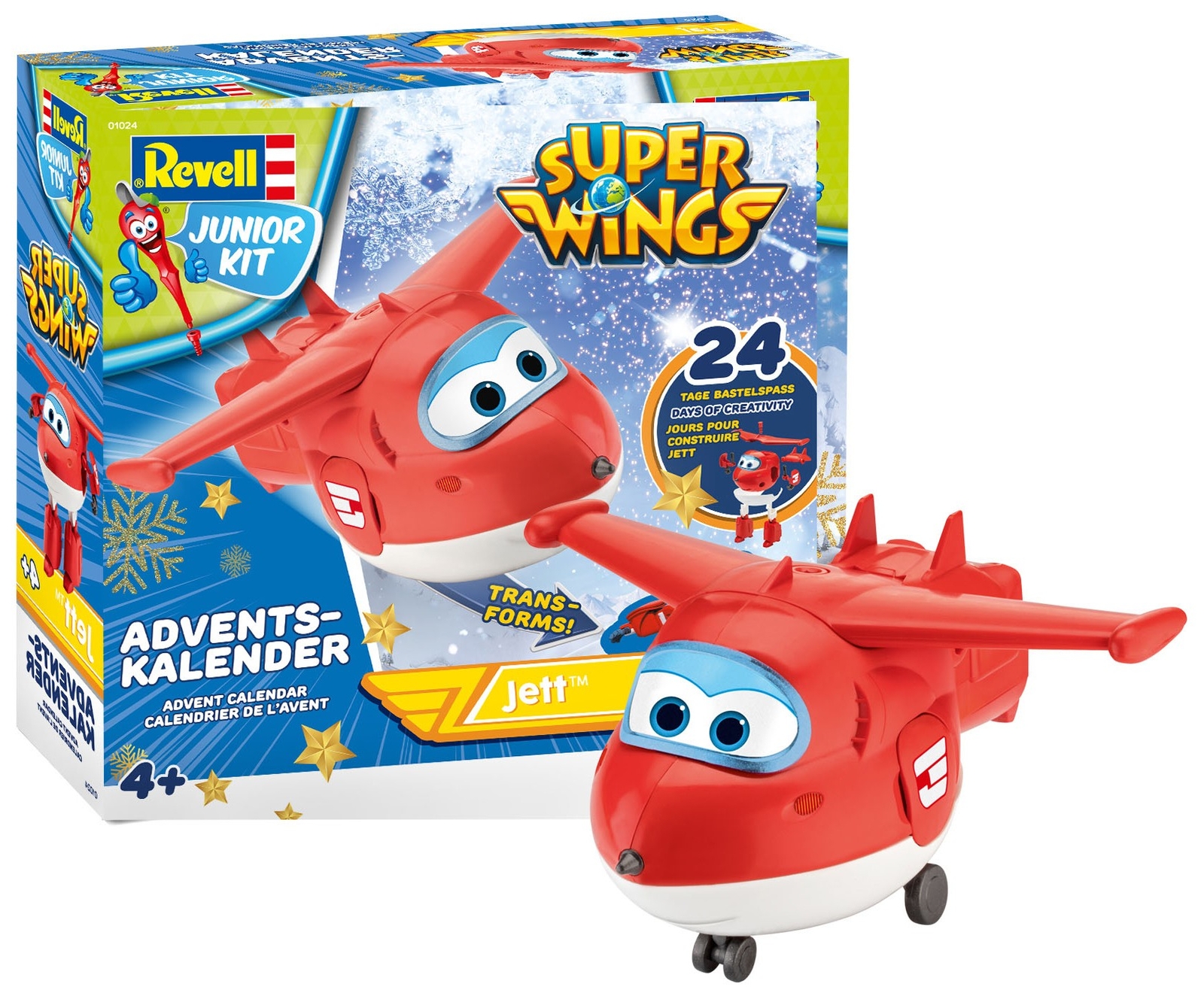 REVELL - 1/20 JUNIOR KIT Advent Calendar SuperWings - Jett