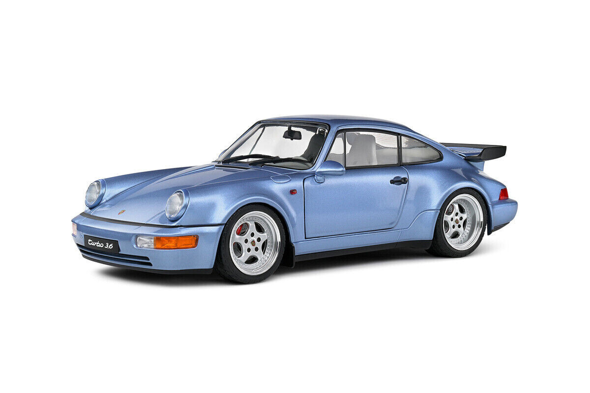 SOLIDO 1:18 AUTO  PORSCHE 911 ( 964 ) TURBO 1990 BLU METALLIZZATO  ART  S1803408