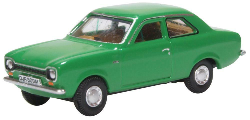 Oxford 76FE001 - Ford Escort MK1 Verde Modena - Scala 1/76 00 Gauge - T48 Post