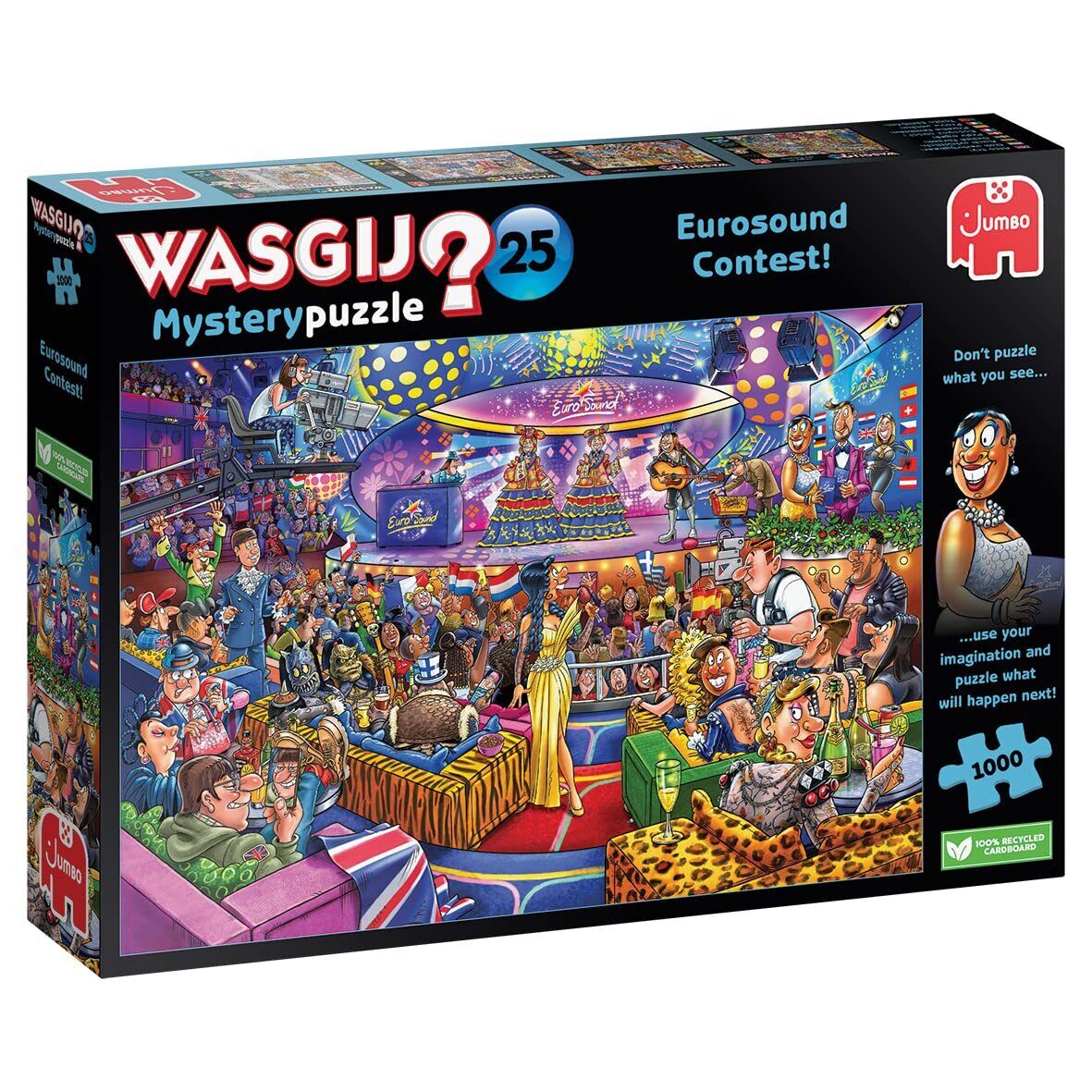 Jumbo, Wasgij, Mystery 25 Eurosound Contest, Jigsaw Puzzles for Adults, 1000-Pie