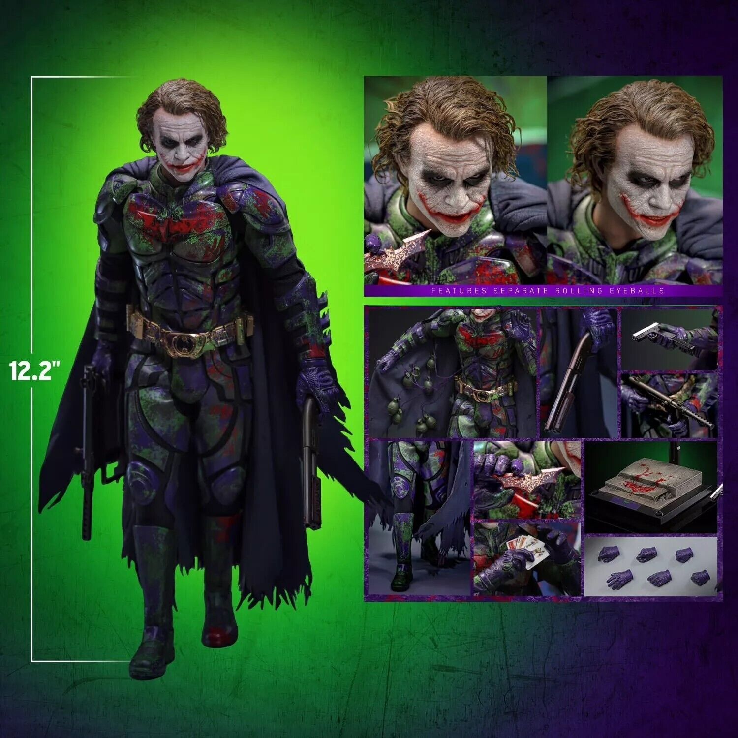 Hot Toys MMS752AE The Dark Knight The Joker (Batman Imposter Version) 1:6 Figure