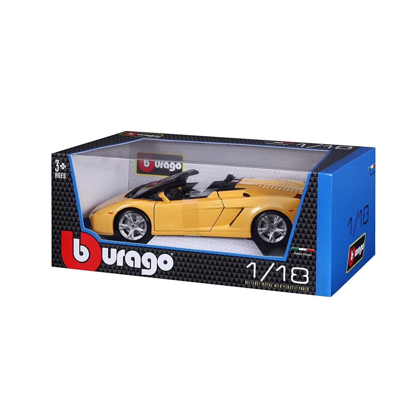 Bburago Lamborghini Gallardo Spyder - colore giallo metallico