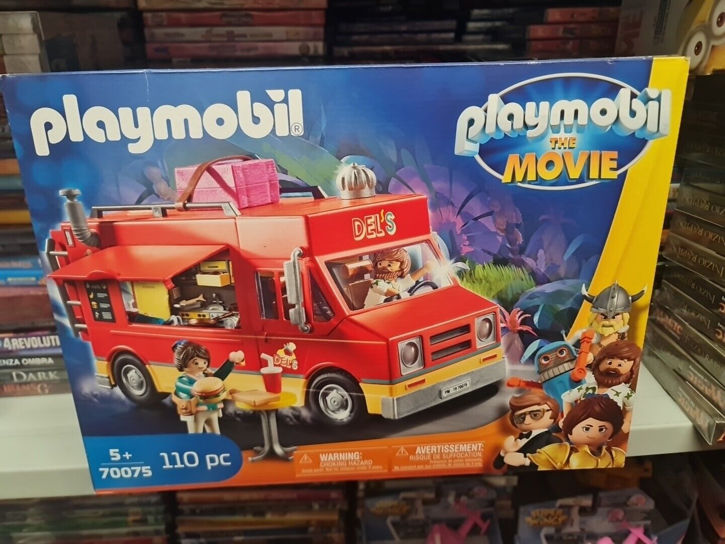 PLAYMOBIL THE MOVIE 70075, CAMION DEL CIBO DI DEL, ETA' 5+
