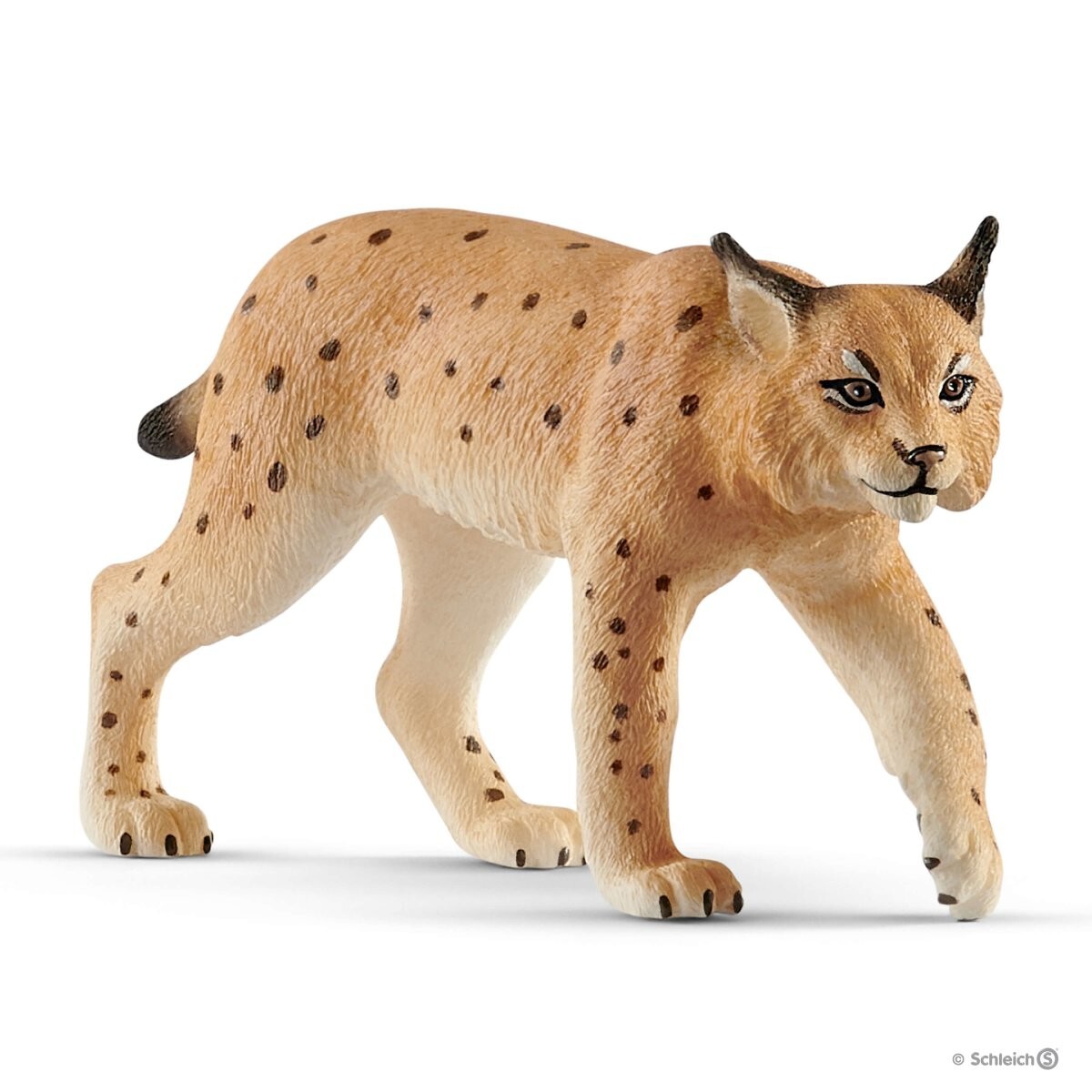 LINCE animali in resina SCHLEICH miniature 14822 Wild Life DIPINTO A MANO età 3+