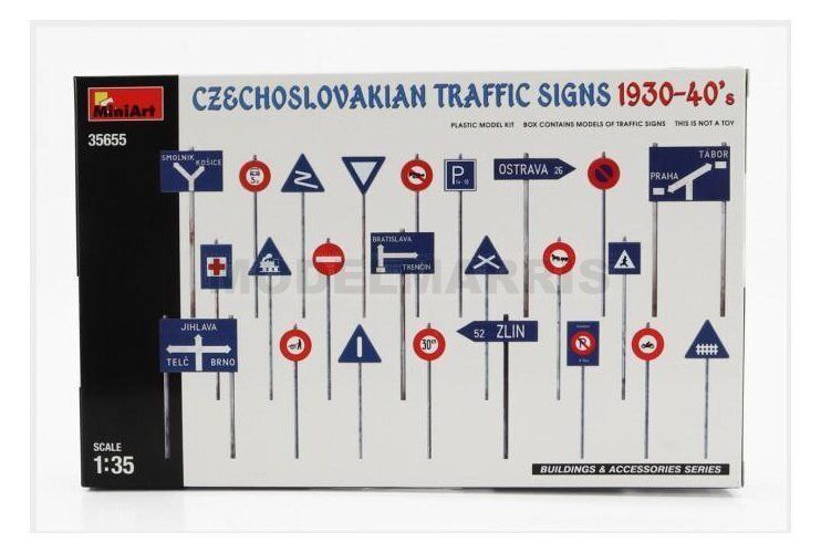 MINIART 35655 ACCESSORIES - SEGNALI STRADALI - CZECHOSLOVAKIAN TRAFFIC SIGNS 193