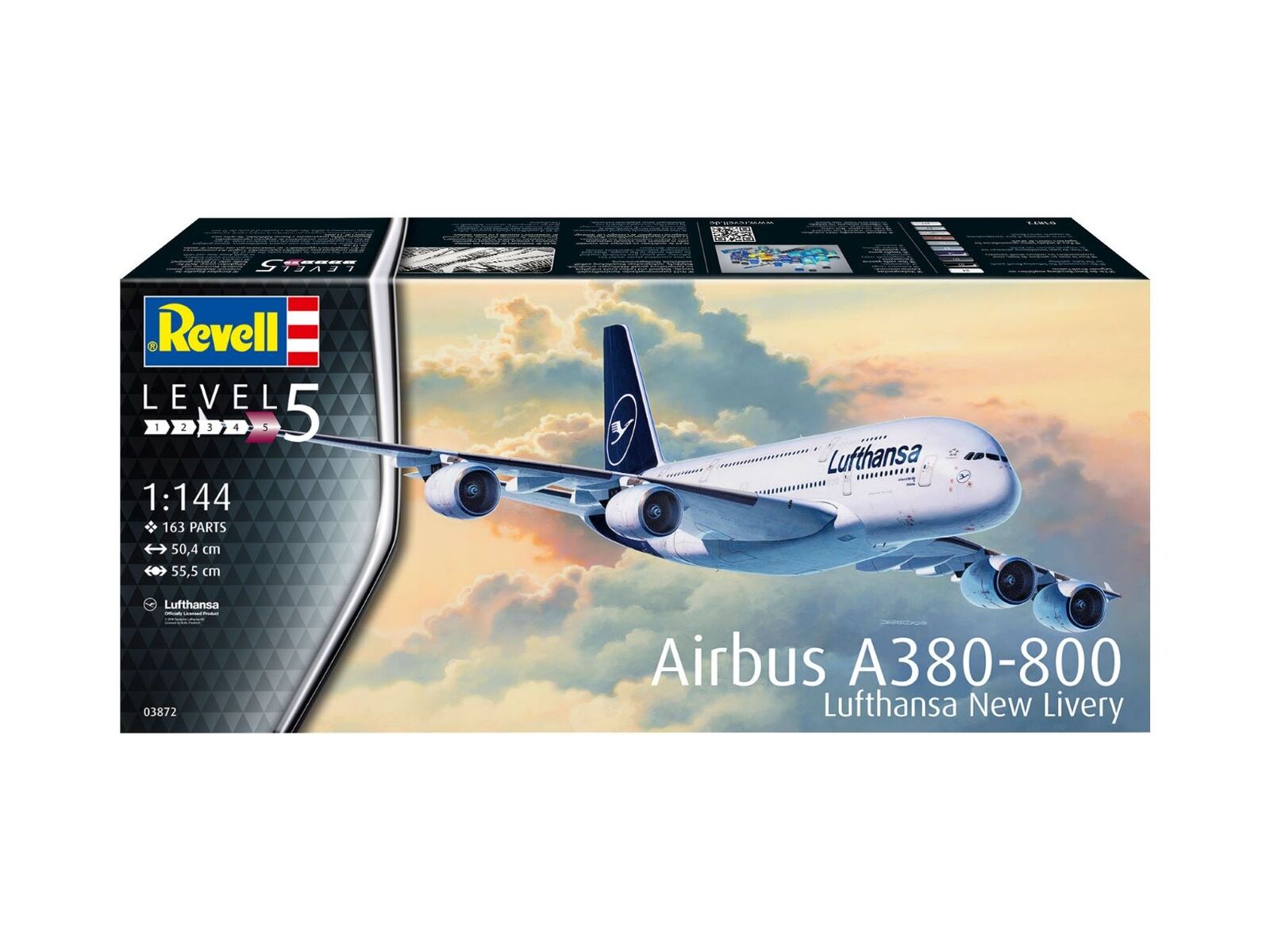 Airbus A380-800 Lufthansa New Livery 1:144 Plastic Model Kit REVELL