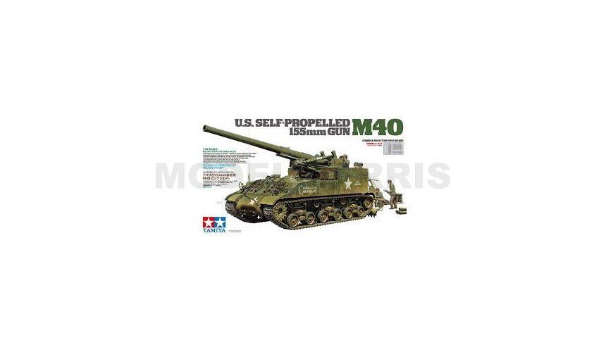 TAMIYA 35351 1/35 U.S. Self-Propelled M40 155mm Gun