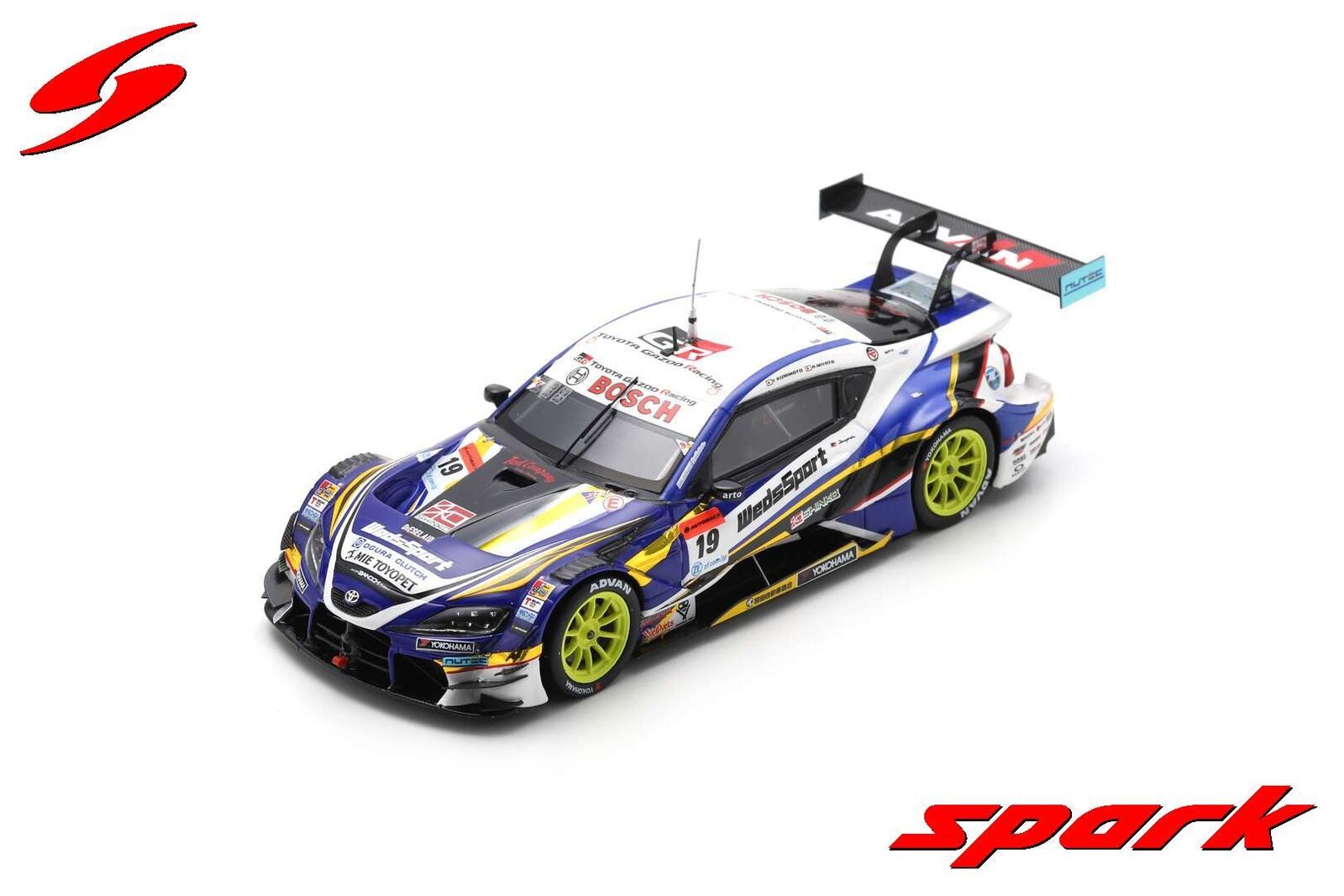 Spark SGT126 1/43 WedsSport ADVAN GR Supra No.19 BANDOH GT500 SUPER GT 2021