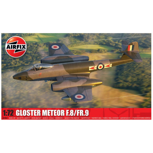 GLOSTER METEOR F.8/FR.9 KIT 1:72 Airfix Kit Aerei Modellino