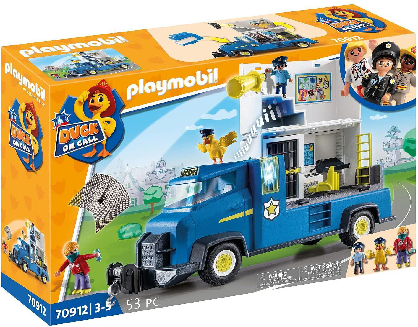 Originale PLAYMOBIL® Anatra In Chiamata 70912 - Camion Di Polizia