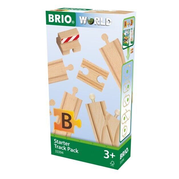 BINARI STARTER SET B starter track pack BRIO world TRENINO in legno 33394 età 3+