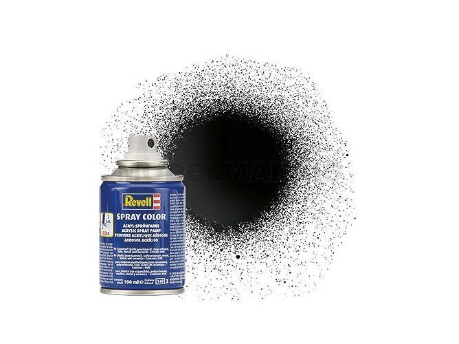 REVELL 34107 Spray Black Gloss 100ml