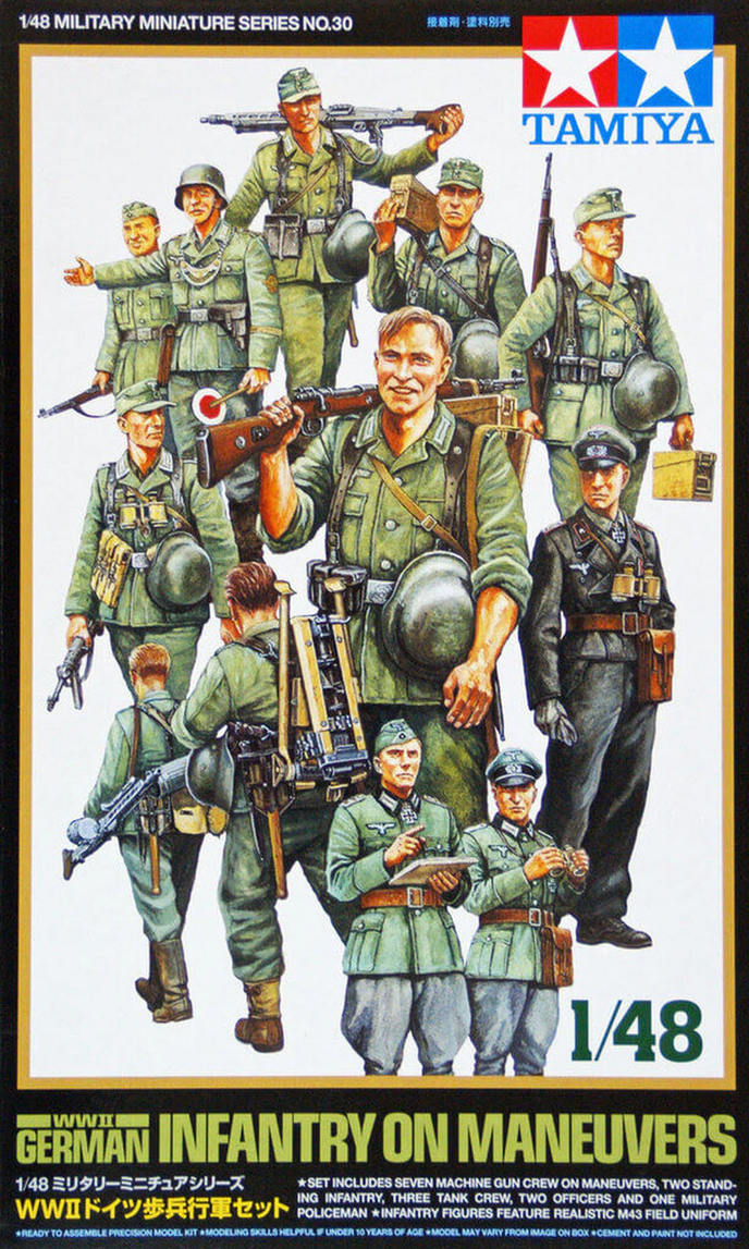 Tamiya 32530 - WWII German Infantry on Maneveurs - 1:48