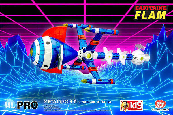 CAPTAIN FLAM CYBERLABE COMET 24cm DIE CAST RETRO METALTECH 11 DISPONIBILE