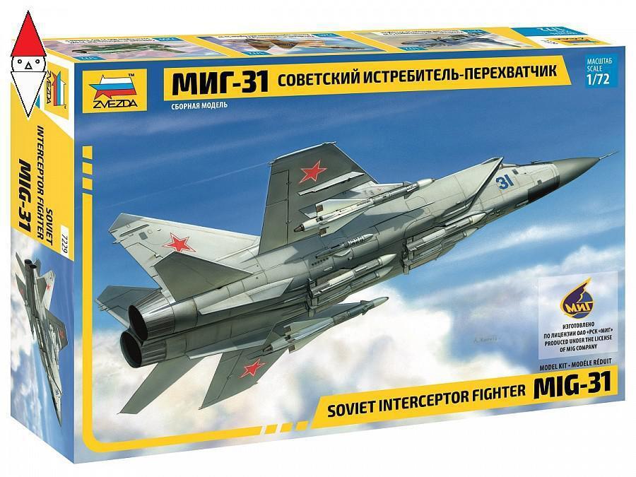 ZVEZDA 1/72 SOVIET INTERCEPTOR FIGHTER MIG-31