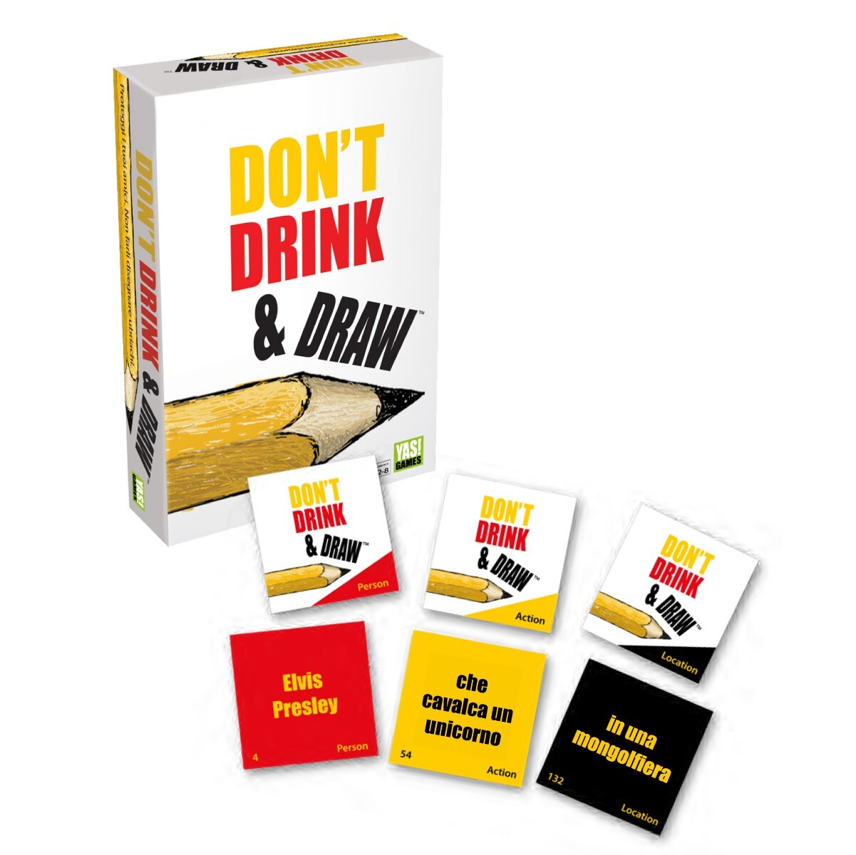 DON'T DRINK & DRAW disegni e indovini contemporaneamente PARTY GAME yas! games I