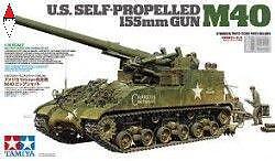TAMIYA 1/35 U.S. SELF-PROPELLED M40 155MM GUN