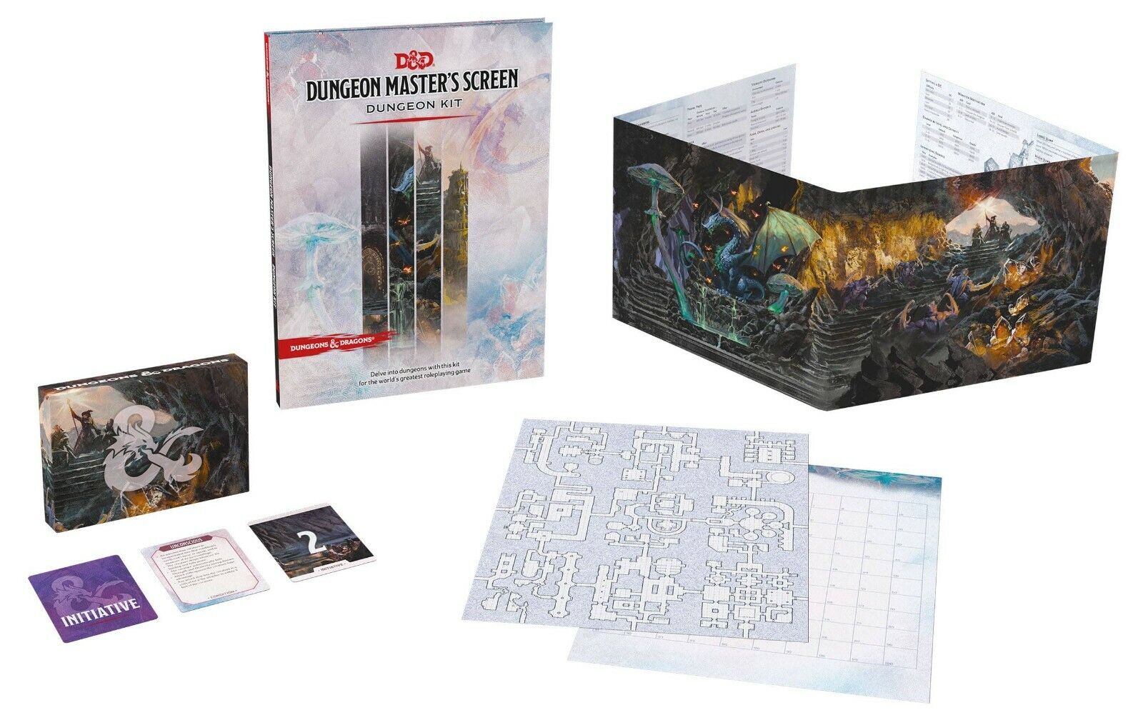 D&D Dungeons & Dragons 5th Dungeon Master's Screen Dungeon Kit INGLESE