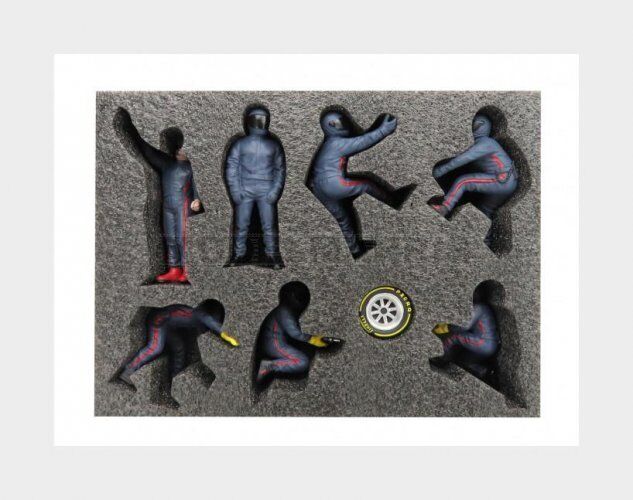AMERICAN DIORAMA 76558 FIGURES - F1 SET 2 2022 - DIORAMA PIT-STOP SET 7 X MECCAN