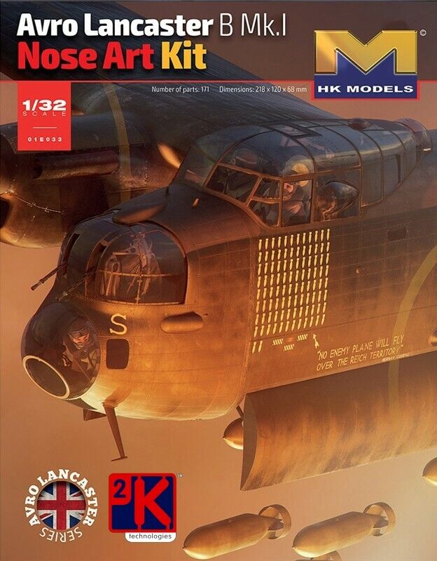 HK Models 01E033 Avro lancaster B I Naso Arte Kit 1:3 2 Scala Plastica T48 P