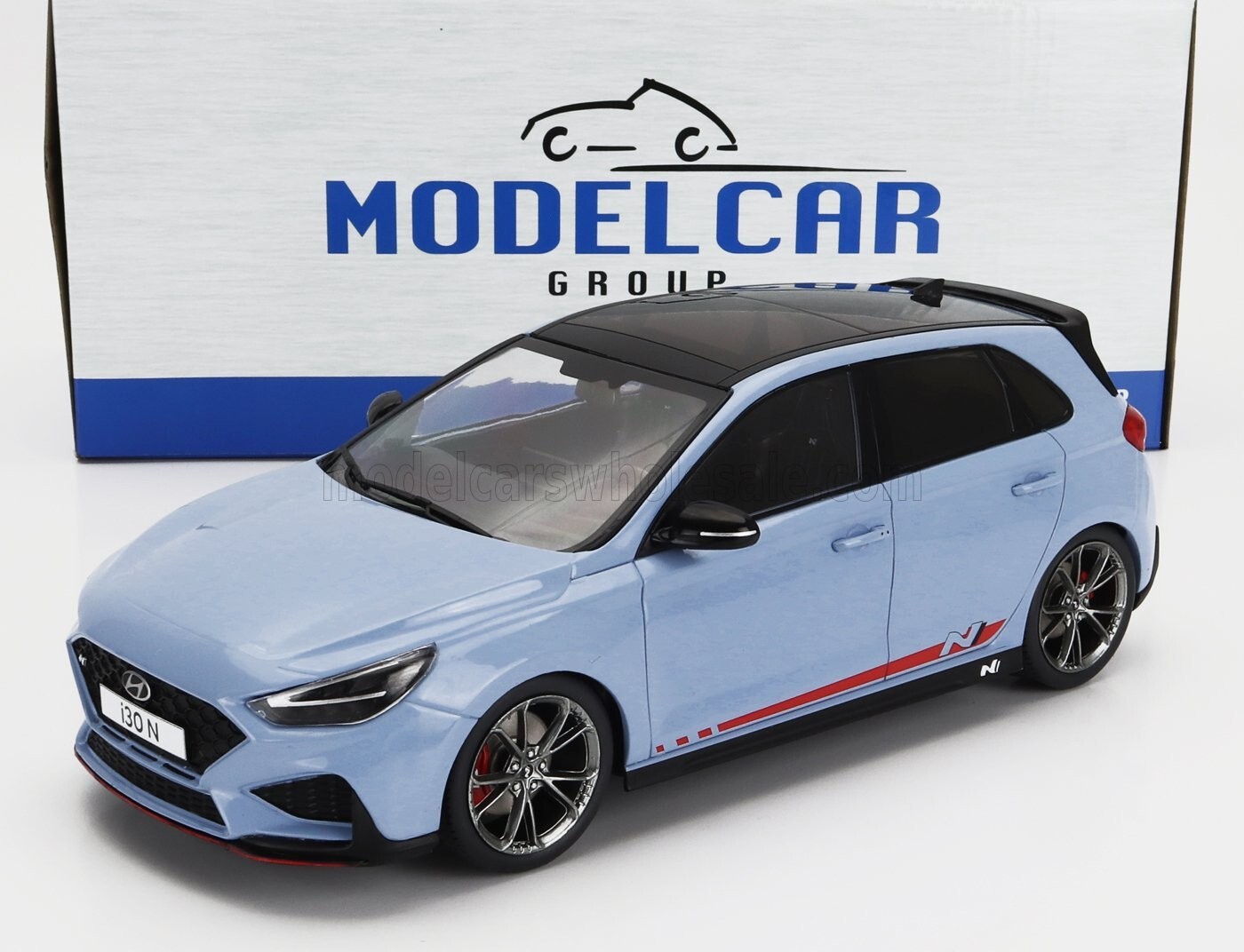 HYUNDAI - i30N 2022 - LIGHT BLUE - 1/18