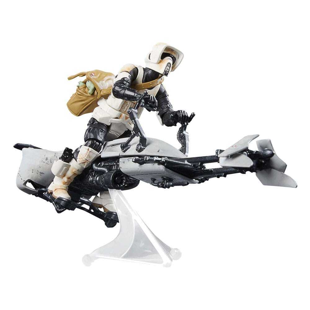 Star Wars Vintage Collection: SPEEDER BIKE with SCOUT TROOPER & GROGU (The M
