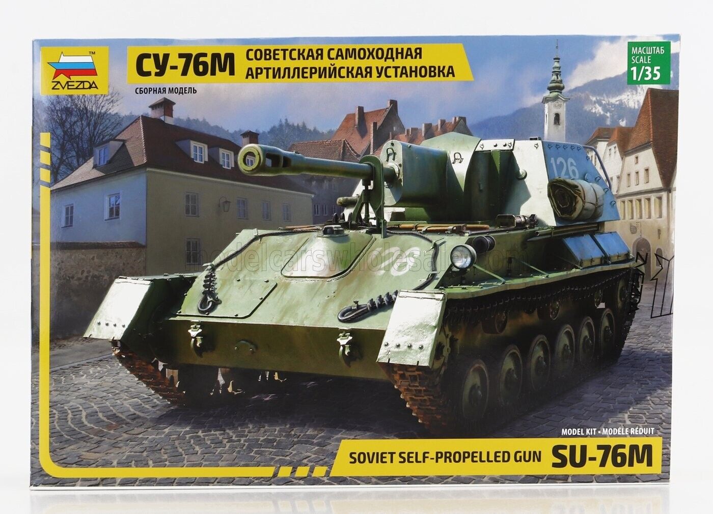 TANK - SU-76M SOVIET SELF PROPELLED GUN TANK MILITARY 1945 - / - 1/35