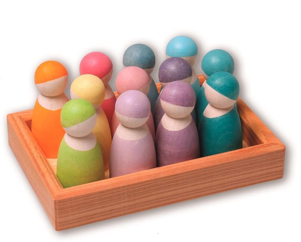 Grimms Spiel und Holz Design 12 Pastel Friends, Grimm's
