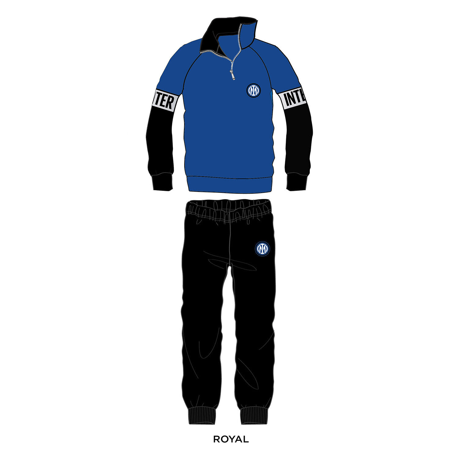 Tuta Casa Pile Adulto Inter Chiaro Royal Taglia 54, XXL HERMET INTER - X45364