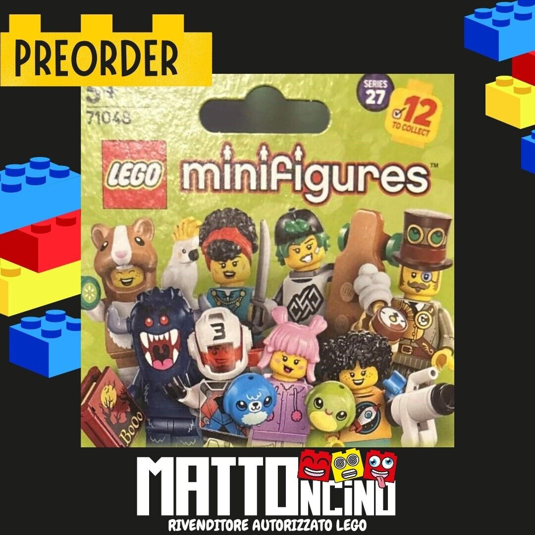 LEGO 71048 - SERIE 27 MINIFIGURES - SERIE COMPLETA 12 PERSONAGGI - PREORDER