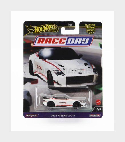 MATTEL HOT WHEELS FPY86-976D-HRV73 NISSAN - Z GT4 RACING 2023 - WHITE RED - 1/64