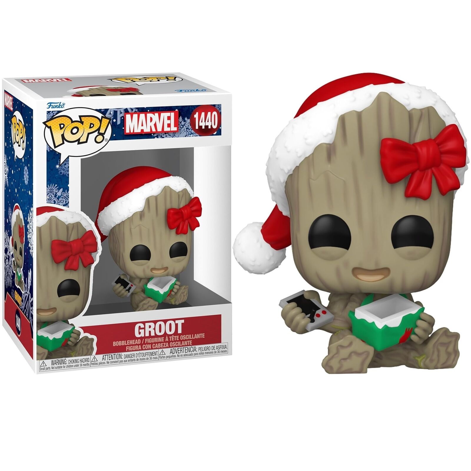 FUNKO POP ! MARVEL - (1440) - GROOT - COLLECT THEM ALL! - CHRISTMAS - HOLIDAY