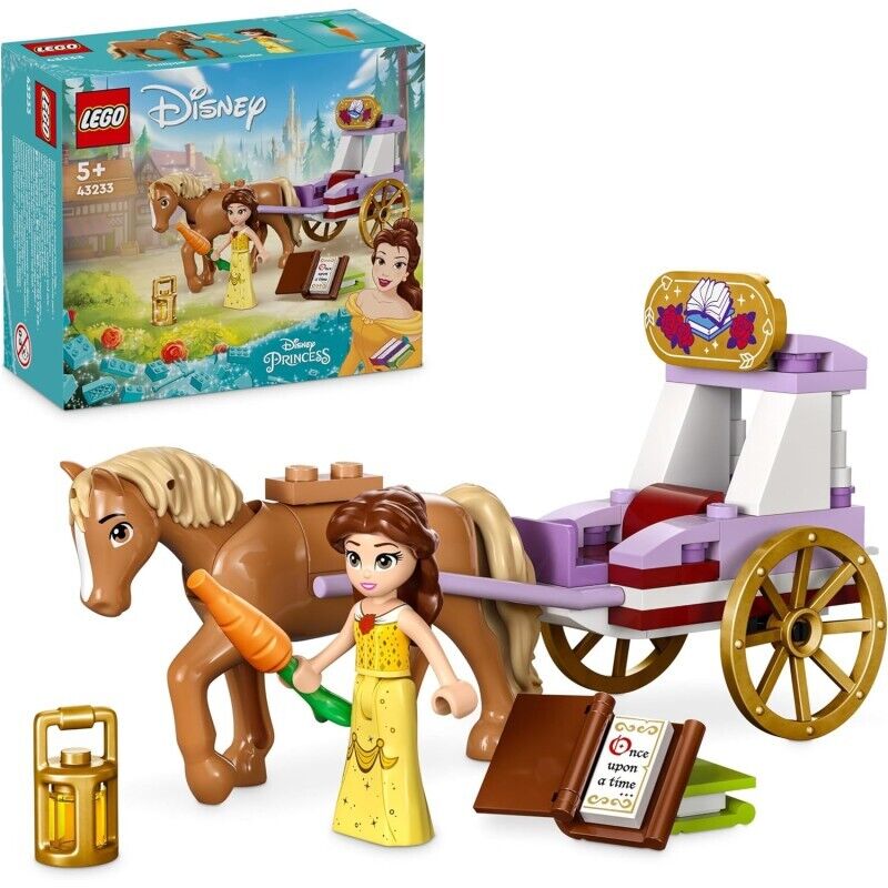 LEGO - Disney Princess La Carrozza dei Cavalli di Belle, da 5 Anni con Mini Bamb